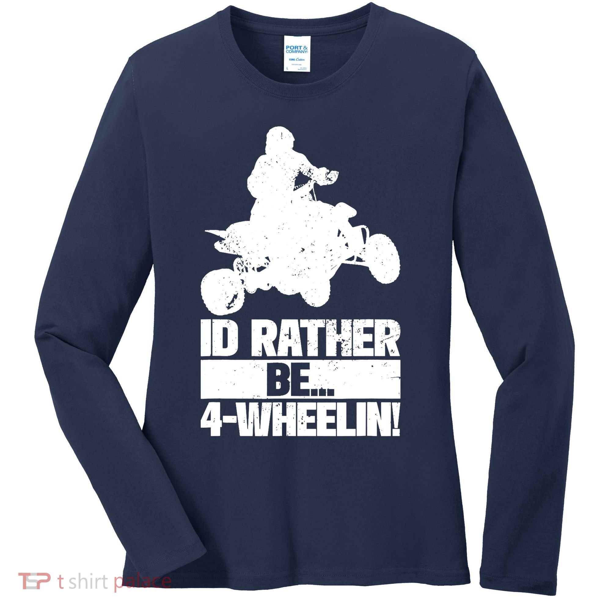 ATV Quad Four Wheeler Gear Off Roading ATV Quad Racing Women's Long Sleeve Shirt