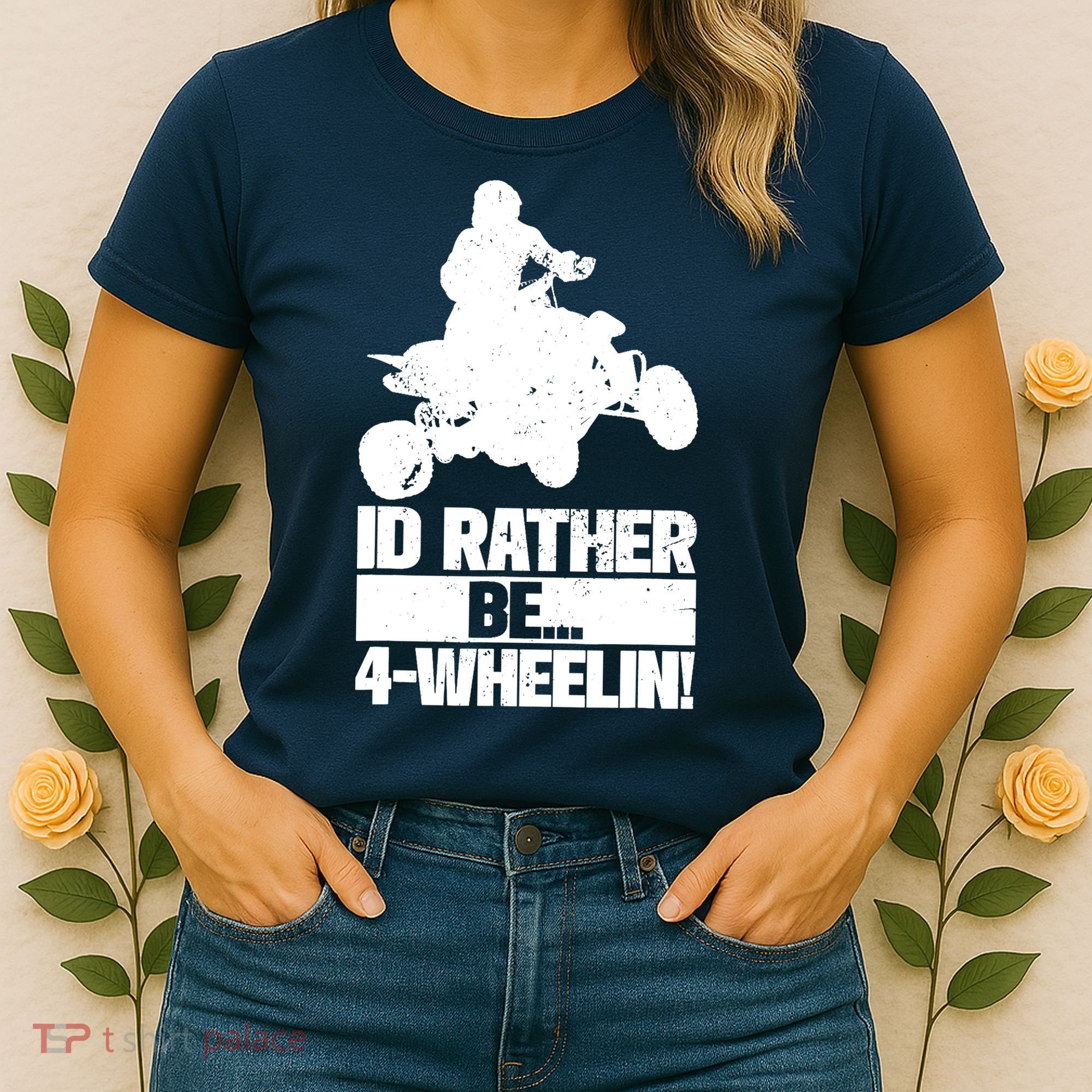 ATV Quad Four Wheeler Gear Off Roading ATV Quad Racing Women's T-Shirt