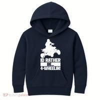 ATV Quad Four Wheeler Gear Off Roading ATV Quad Racing Kids Hoodie thumb 0