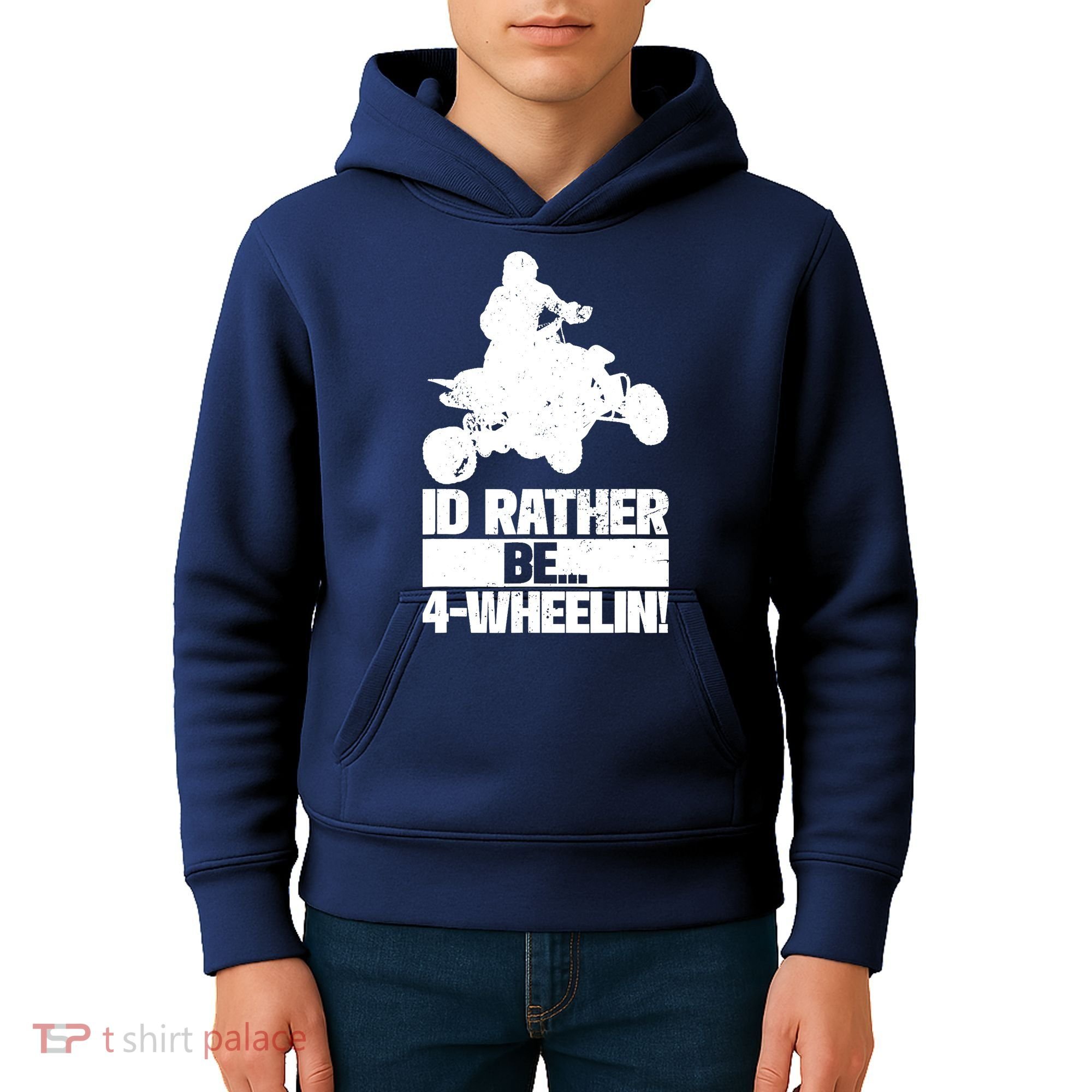 ATV Quad Four Wheeler Gear Off Roading ATV Quad Racing Kids Hoodie