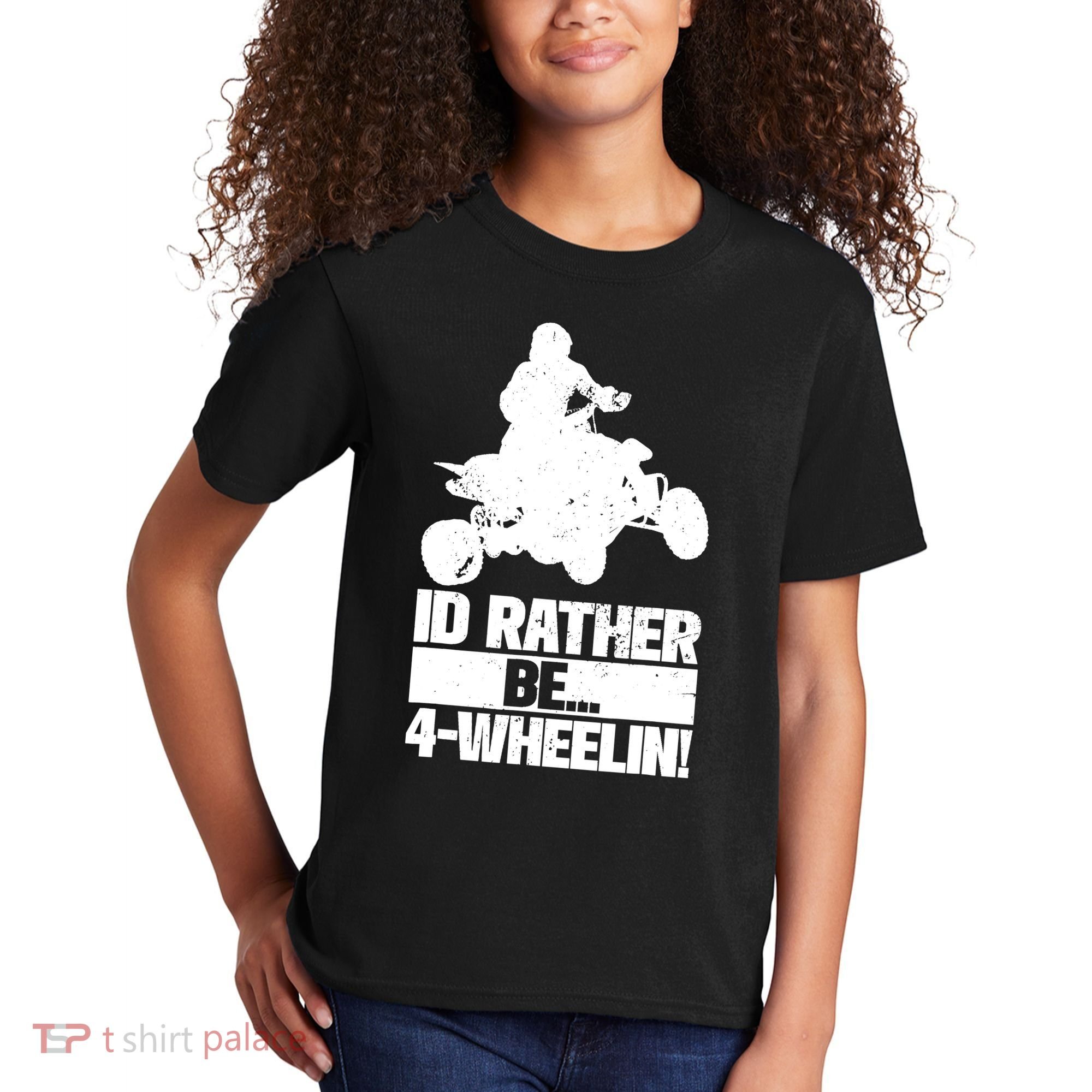 ATV Quad Four Wheeler Gear Off Roading ATV Quad Racing Kids T-Shirt