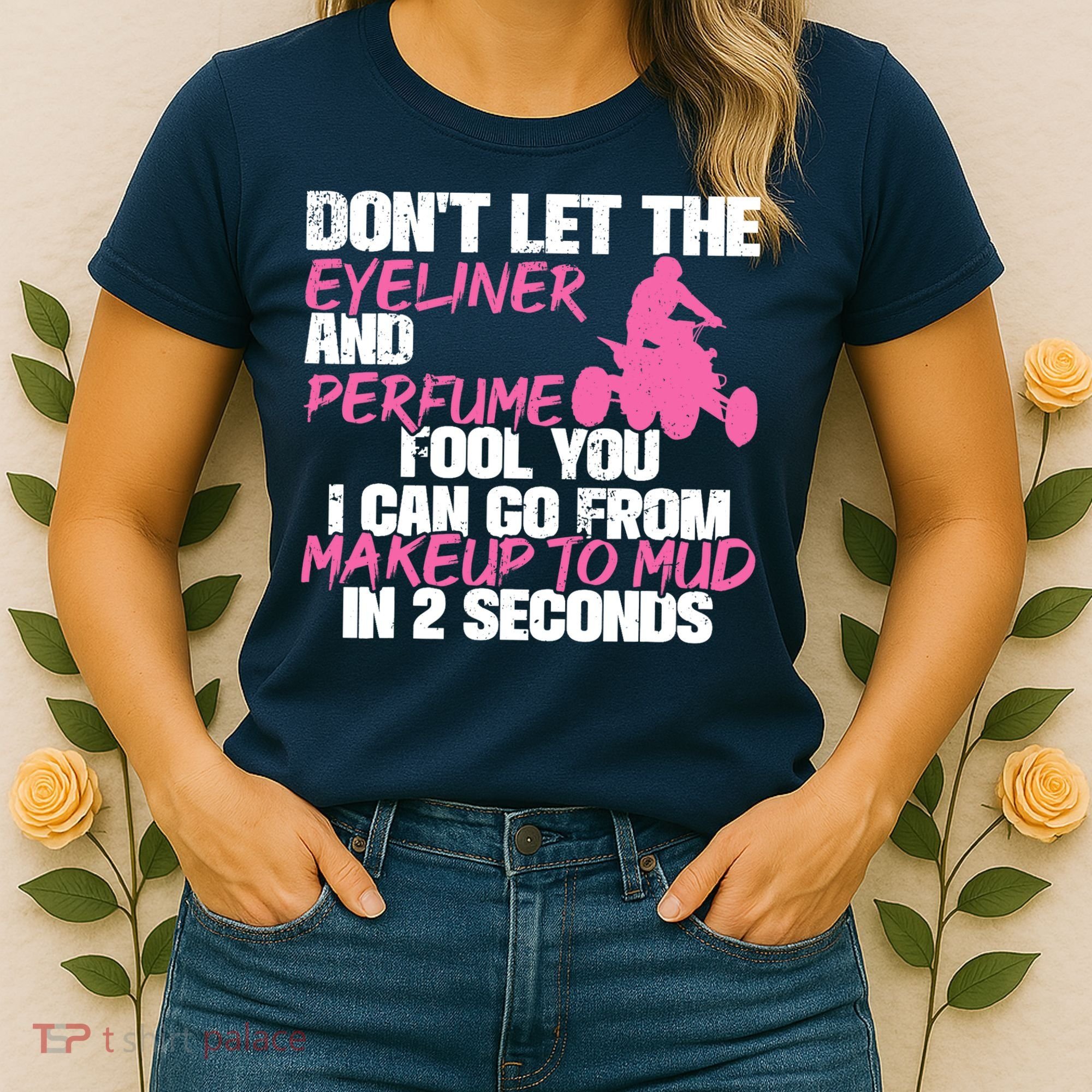 ATV Quad Four Wheeler Gear Off Roading ATV Quad Racing Women's T-Shirt