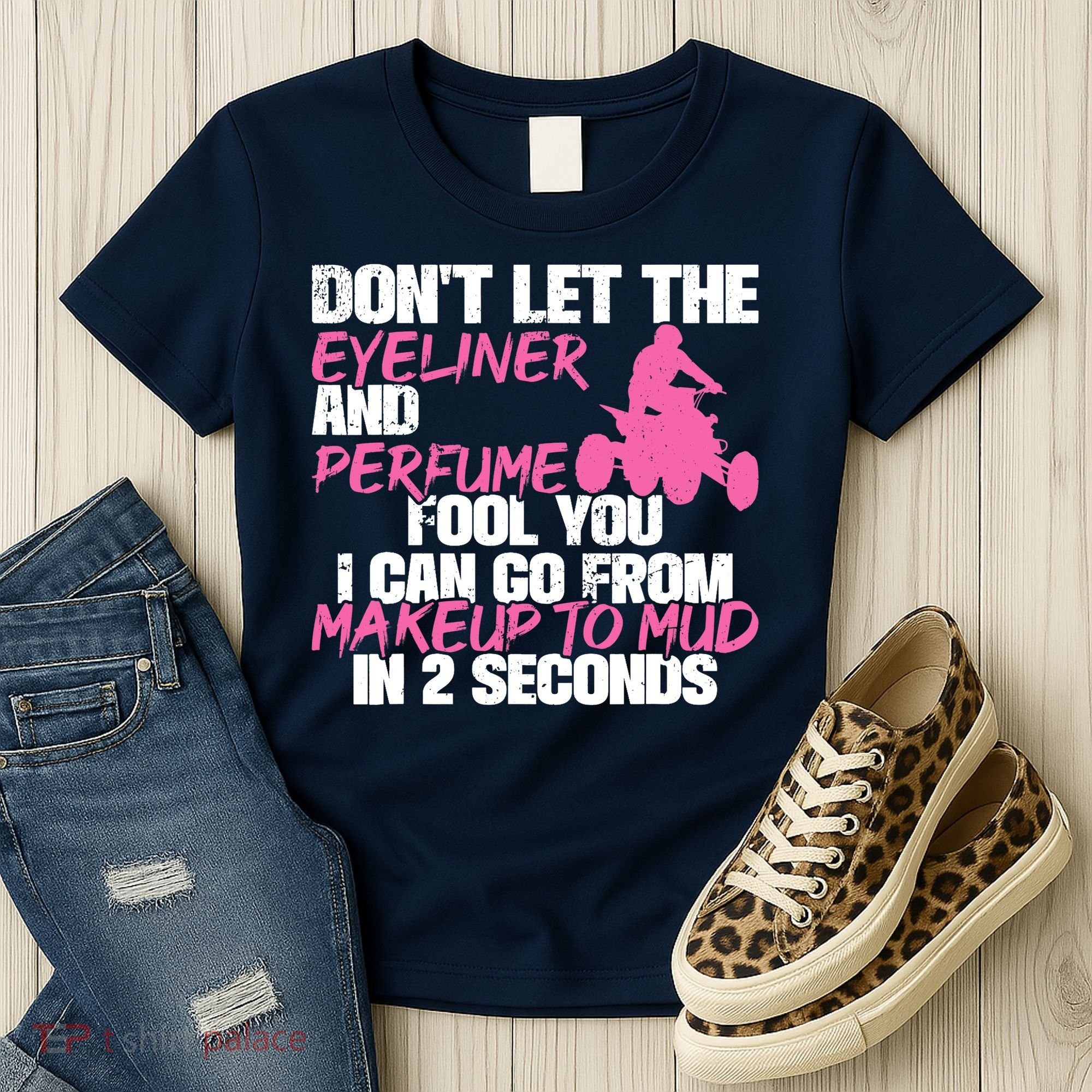 ATV Quad Four Wheeler Gear Off Roading ATV Quad Racing Women's T-Shirt