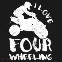 ATV Quad Four Wheeler Gear Off Roading ATV Quad Racing Ornament thumb 1