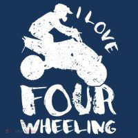 ATV Quad Four Wheeler Gear Off Roading ATV Quad Racing T-Shirt thumb 7