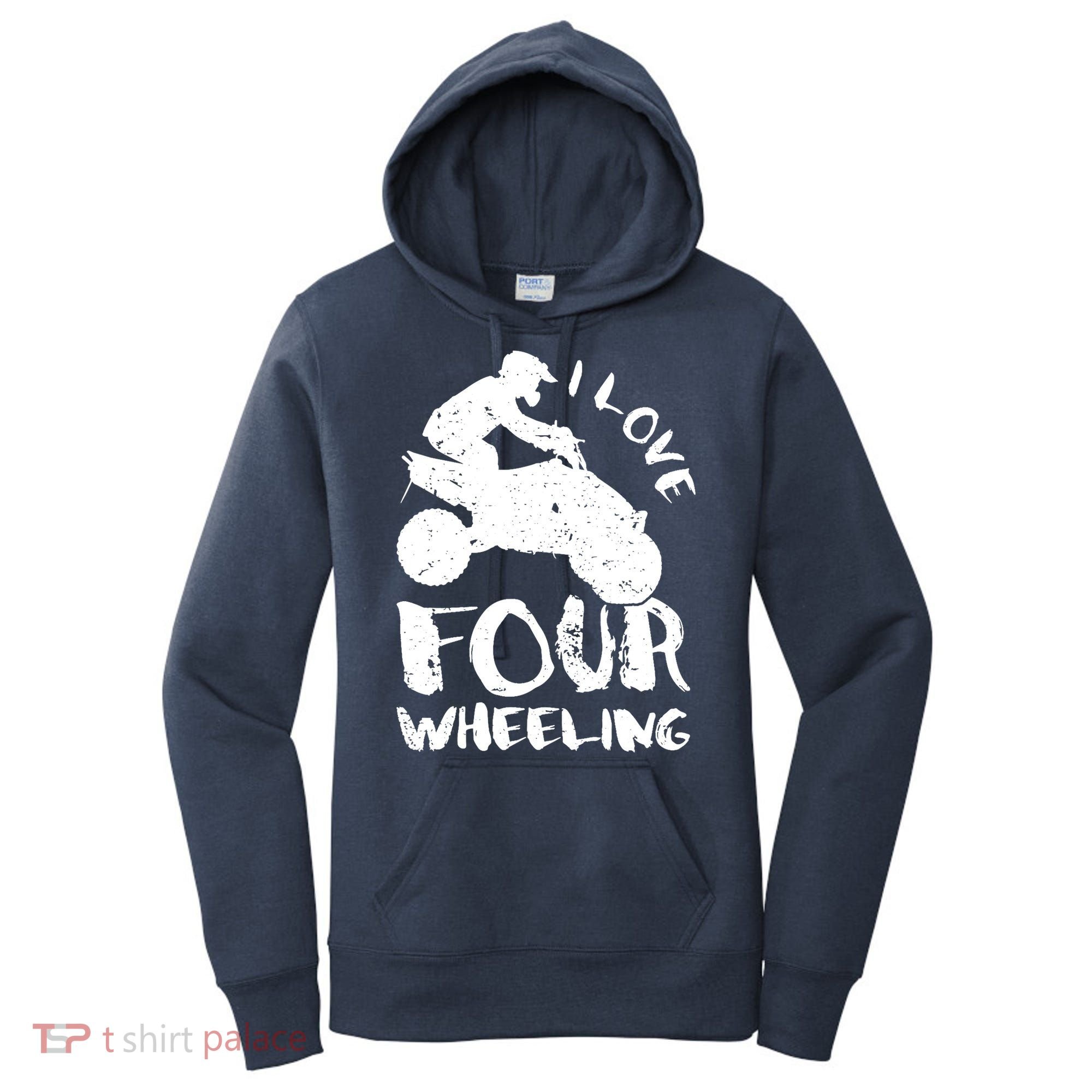 ATV Quad Four Wheeler Gear Off Roading ATV Quad Racing Women's Hoodie