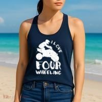 ATV Quad Four Wheeler Gear Off Roading ATV Quad Racing Women's Tank Top thumb 2