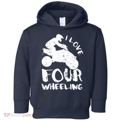 ATV Quad Four Wheeler Gear Off Roading ATV Quad Racing Toddler Hoodie