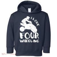 ATV Quad Four Wheeler Gear Off Roading ATV Quad Racing Toddler Hoodie thumb 0