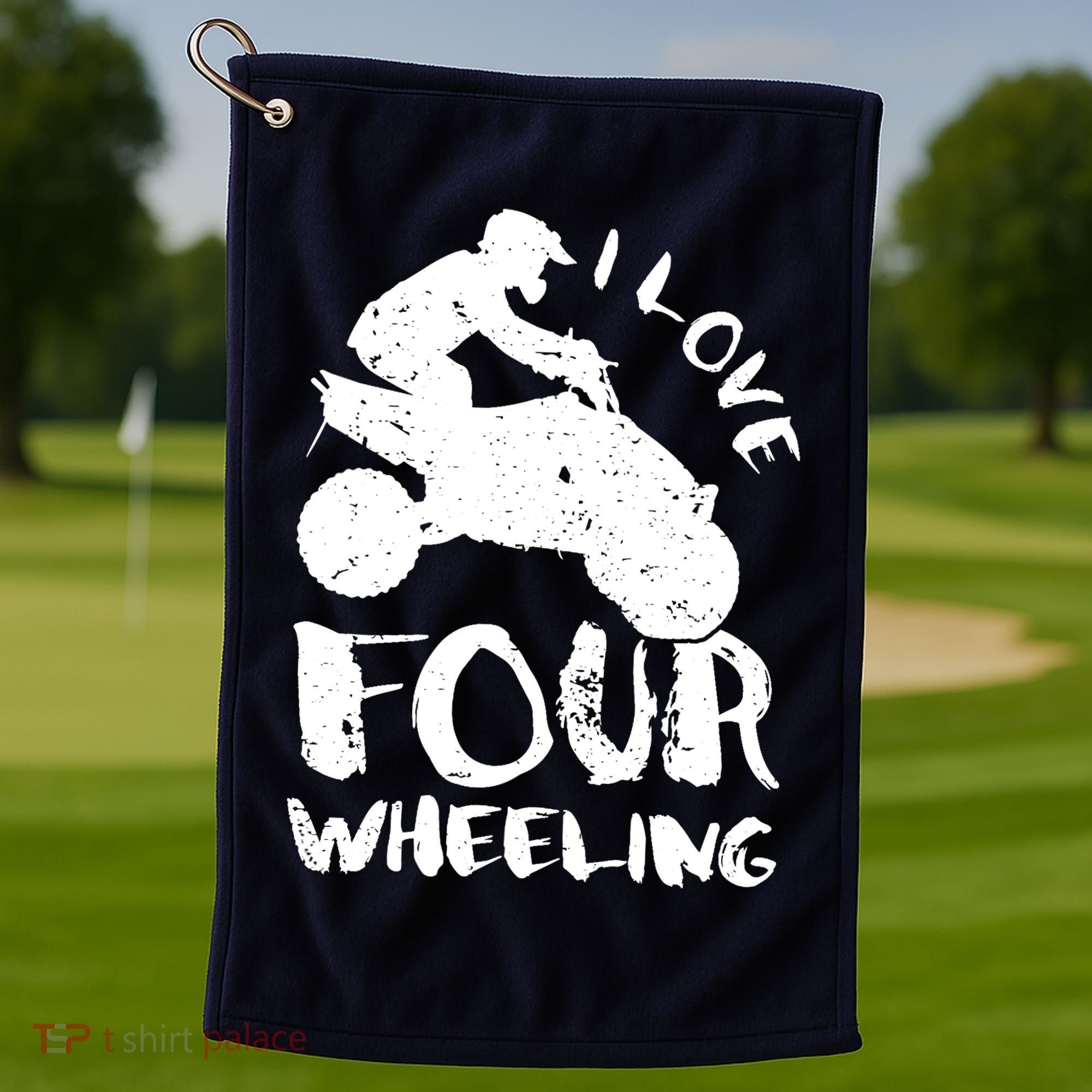 ATV Quad Four Wheeler Gear Off Roading ATV Quad Racing Golf Towel