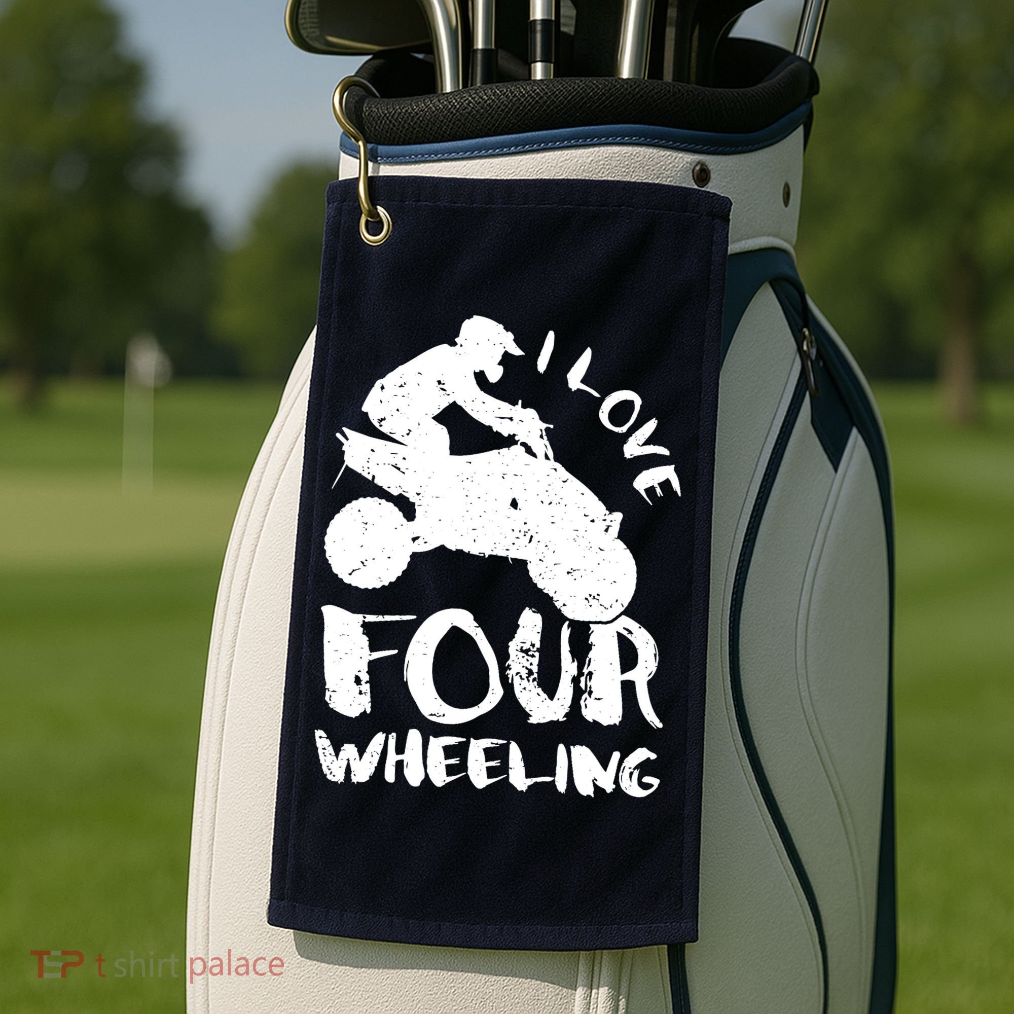 ATV Quad Four Wheeler Gear Off Roading ATV Quad Racing Golf Towel