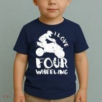 ATV Quad Four Wheeler Gear Off Roading ATV Quad Racing Toddler T-Shirt thumb 2