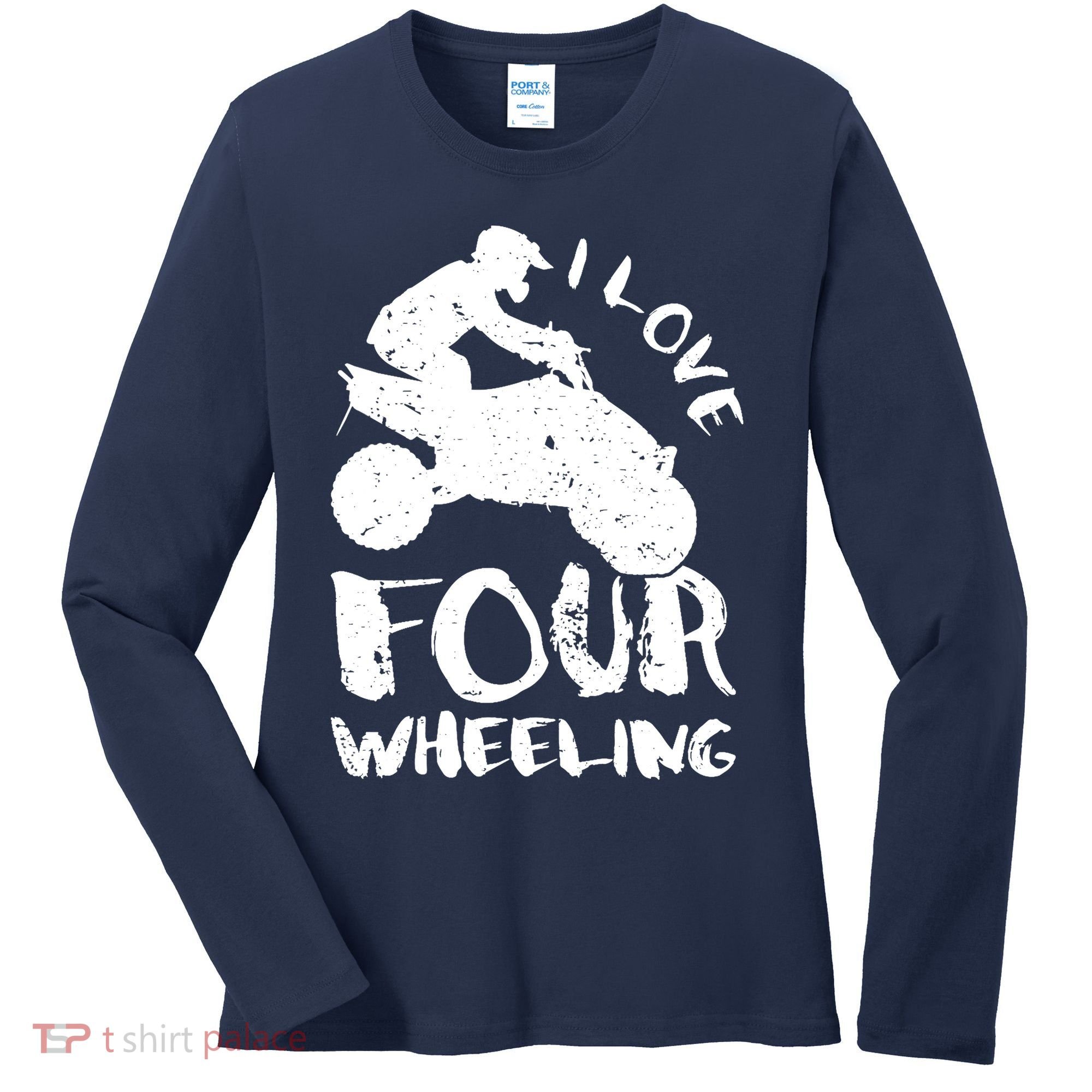 ATV Quad Four Wheeler Gear Off Roading ATV Quad Racing Women's Long Sleeve Shirt