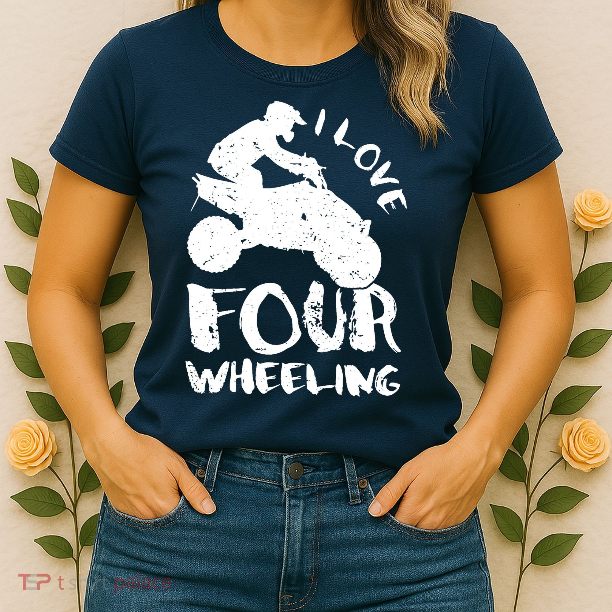 ATV Quad Four Wheeler Gear Off Roading ATV Quad Racing Women's T-Shirt