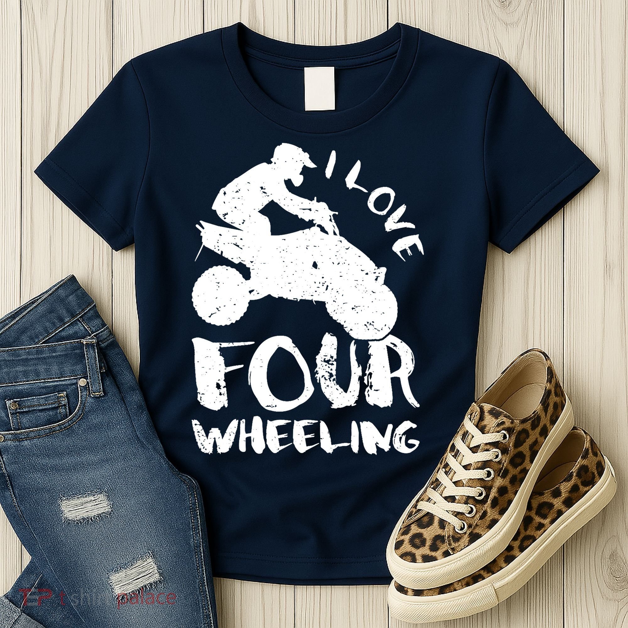 ATV Quad Four Wheeler Gear Off Roading ATV Quad Racing Women's T-Shirt