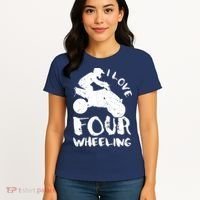 ATV Quad Four Wheeler Gear Off Roading ATV Quad Racing Women's T-Shirt thumb 4