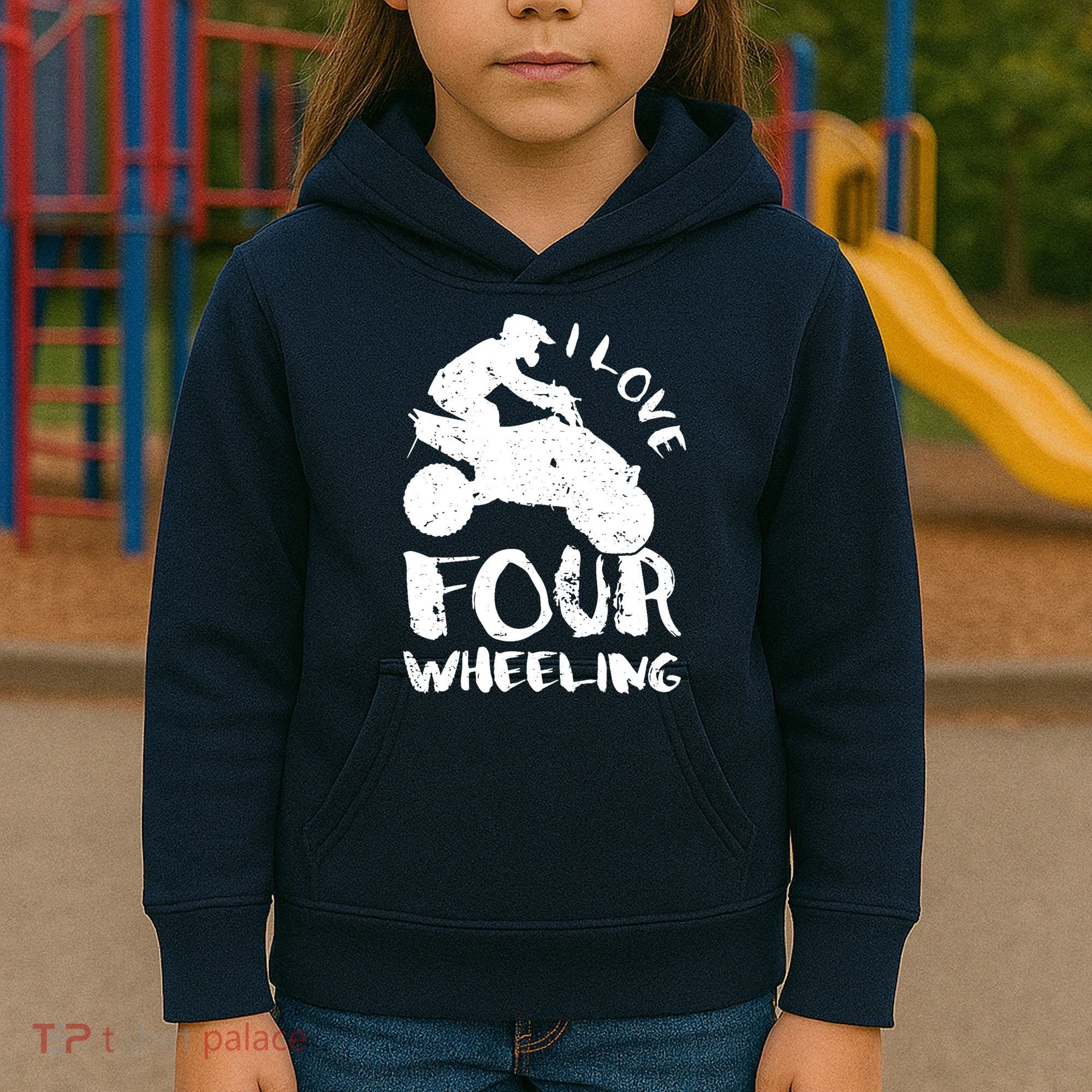 ATV Quad Four Wheeler Gear Off Roading ATV Quad Racing Kids Hoodie