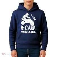 ATV Quad Four Wheeler Gear Off Roading ATV Quad Racing Kids Hoodie thumb 4