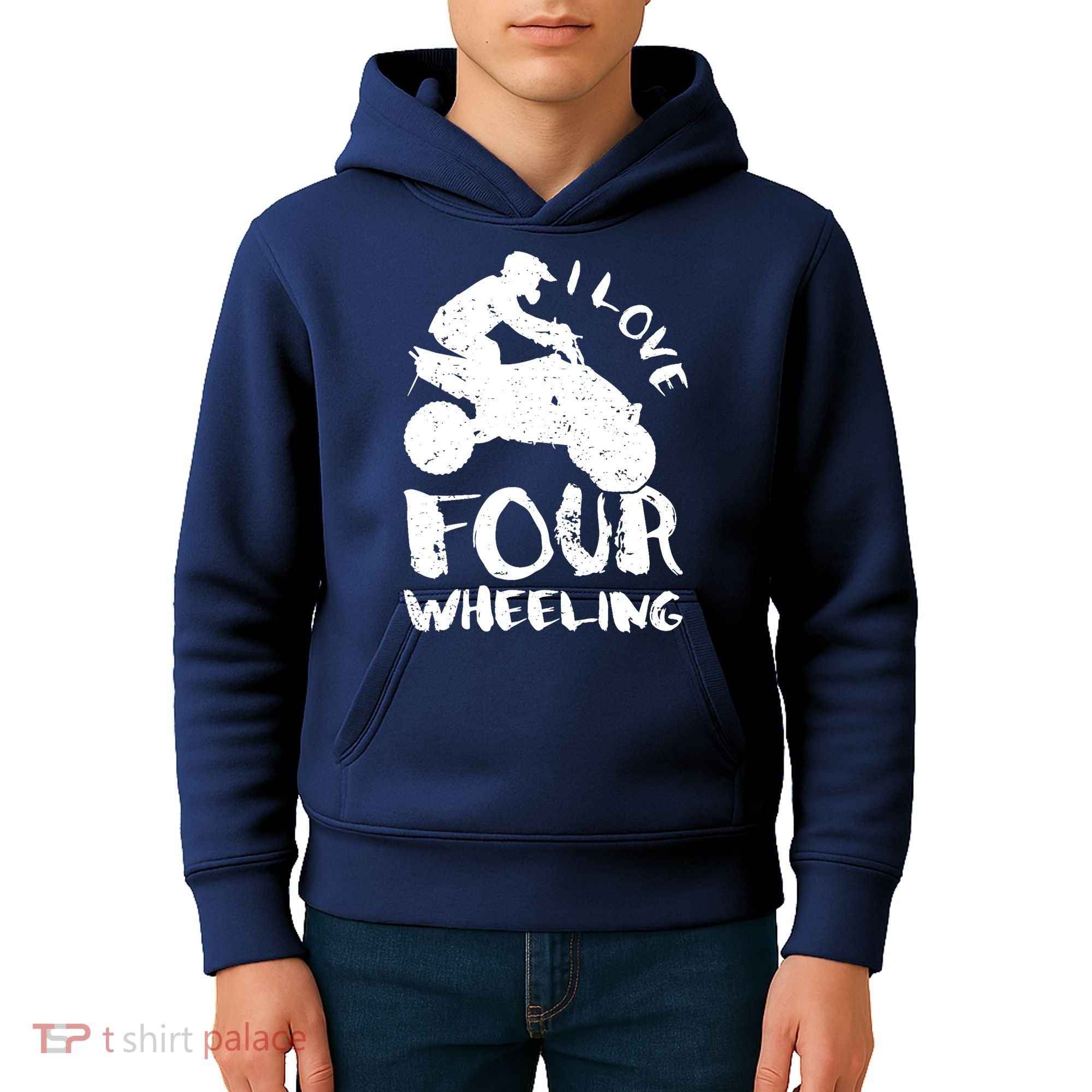 ATV Quad Four Wheeler Gear Off Roading ATV Quad Racing Kids Hoodie