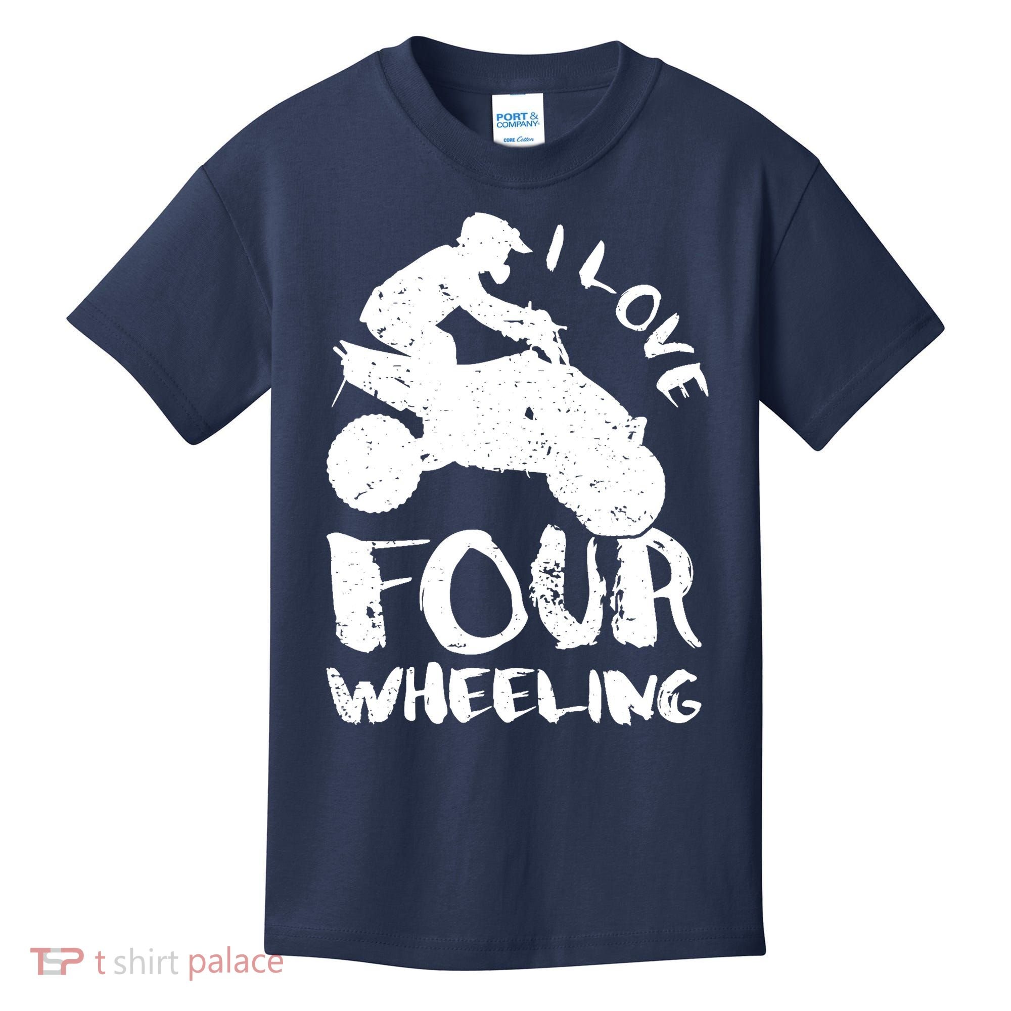 ATV Quad Four Wheeler Gear Off Roading ATV Quad Racing Kids T-Shirt