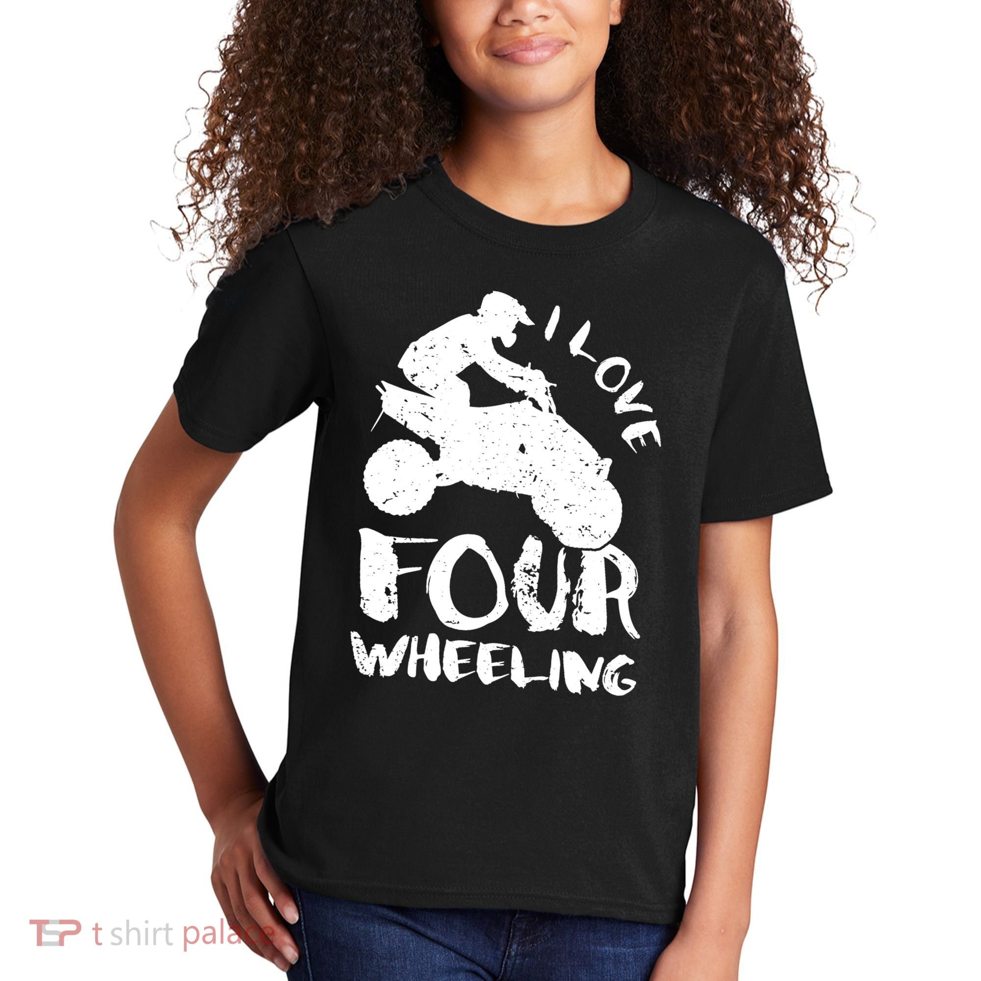 ATV Quad Four Wheeler Gear Off Roading ATV Quad Racing Kids T-Shirt