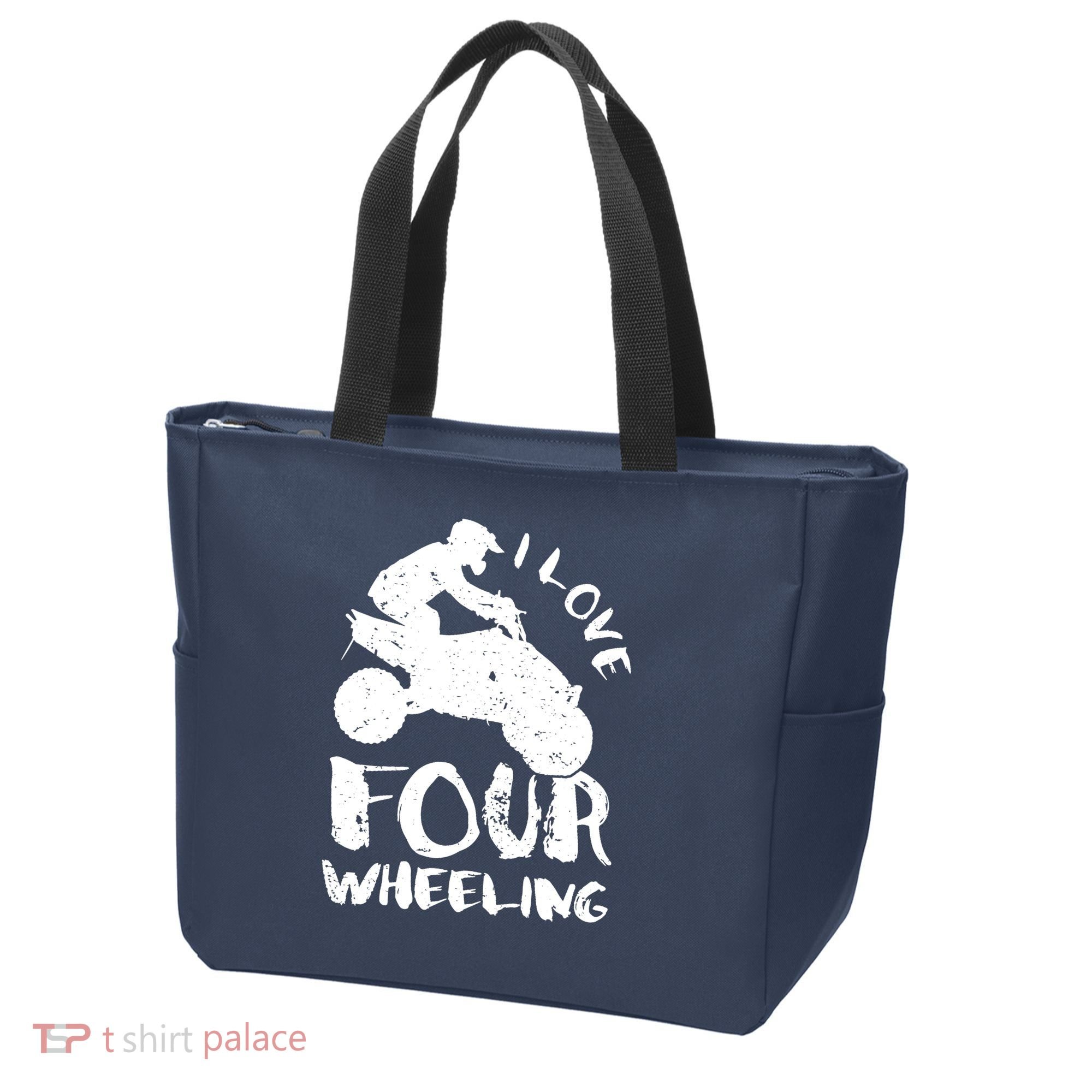 ATV Quad Four Wheeler Gear Off Roading ATV Quad Racing Tote Bag