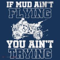 ATV Quad Four Wheeler Gear Mudding Gift Mud Aint Flying Bucket Hat thumb 4