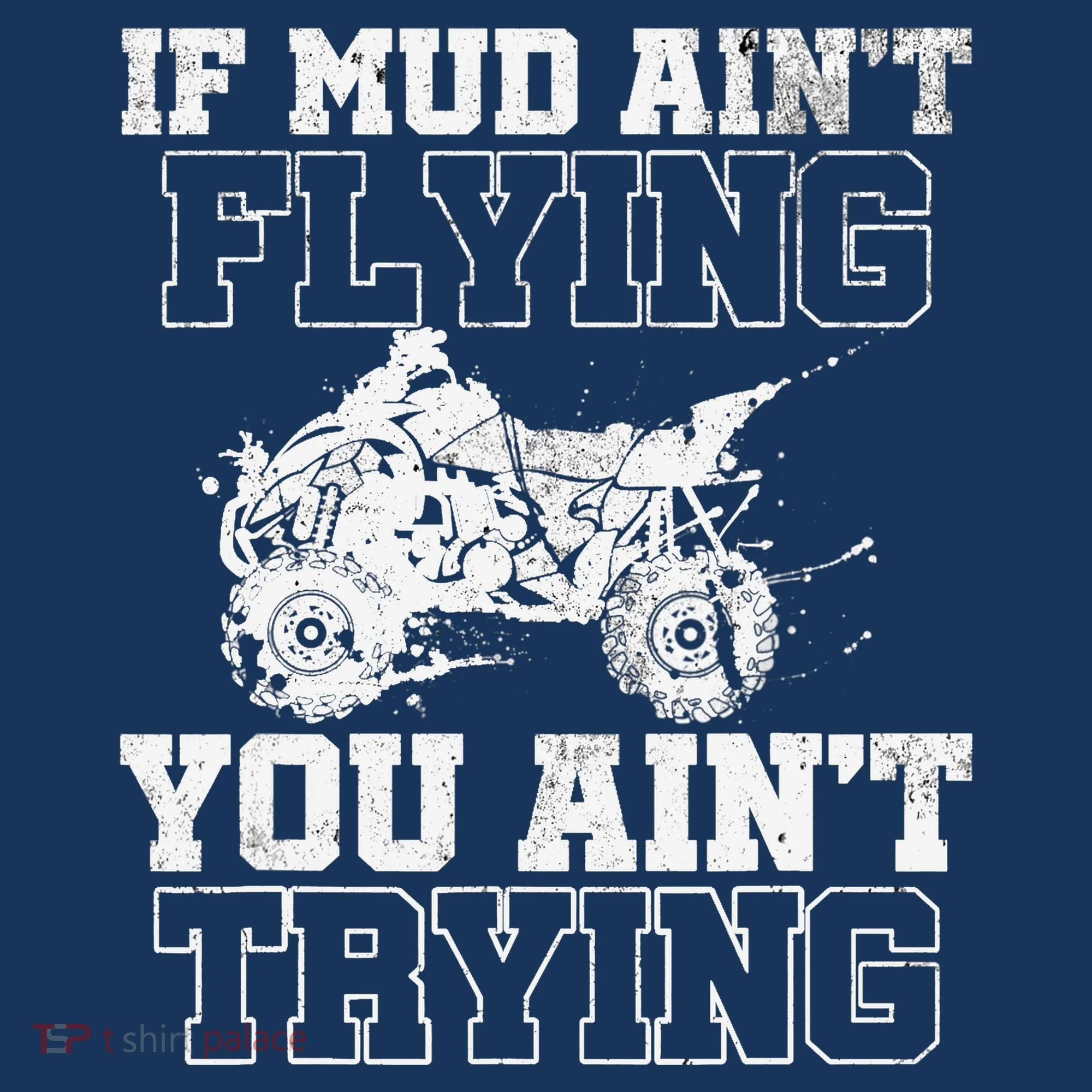ATV Quad Four Wheeler Gear Mudding Gift Mud Aint Flying Visor