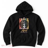 A Queen Was Born In April Hoodie thumb 0
