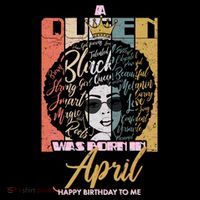 A Queen Was Born In April Hoodie thumb 7