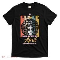 A Queen Was Born In April T-Shirt thumb 0