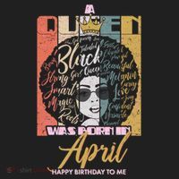 A Queen Was Born In April Beanie thumb 2