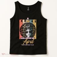 A Queen Was Born In April Tank Top thumb 2