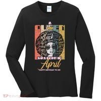 A Queen Was Born In April Women's Long Sleeve Shirt thumb 0