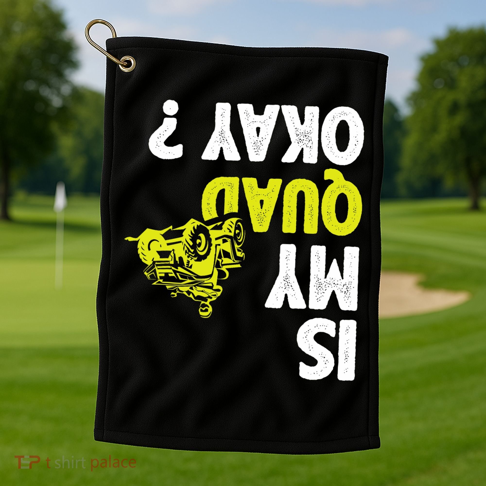 Atv Quad Racing Golf Towel
