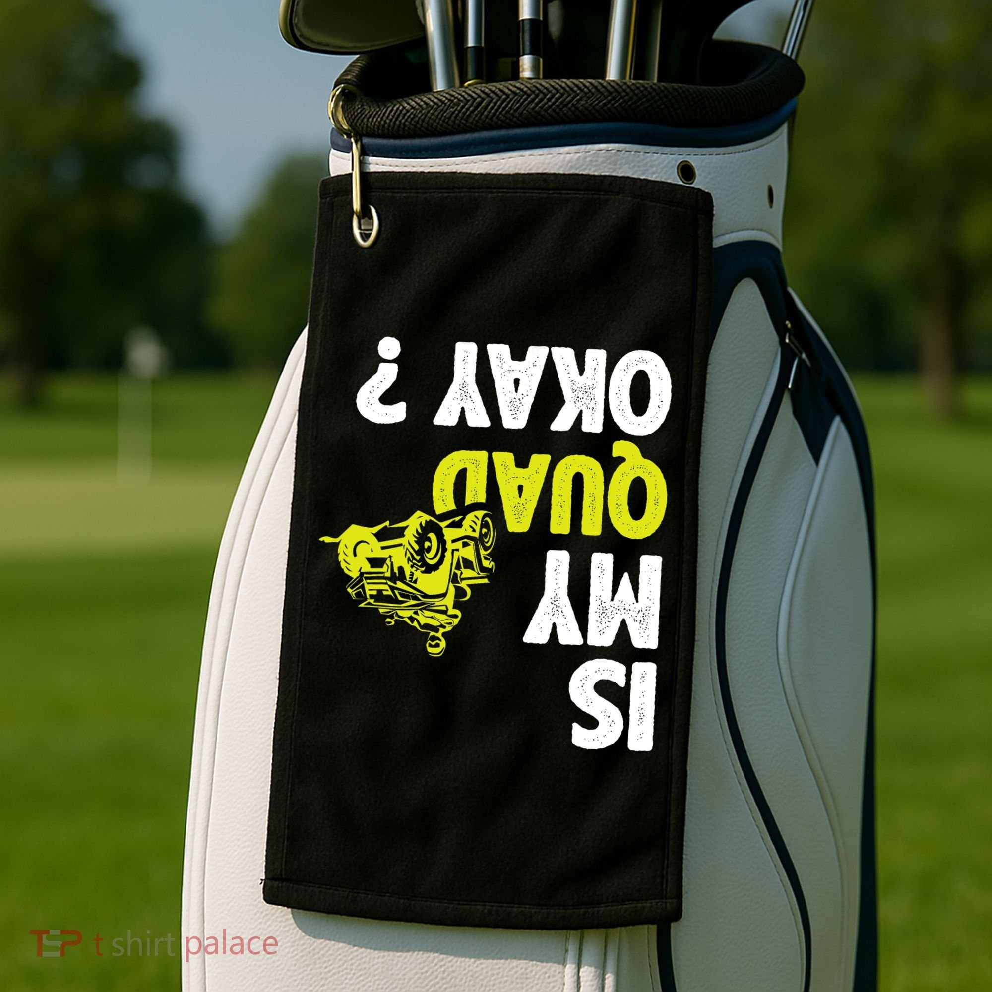 Atv Quad Racing Golf Towel