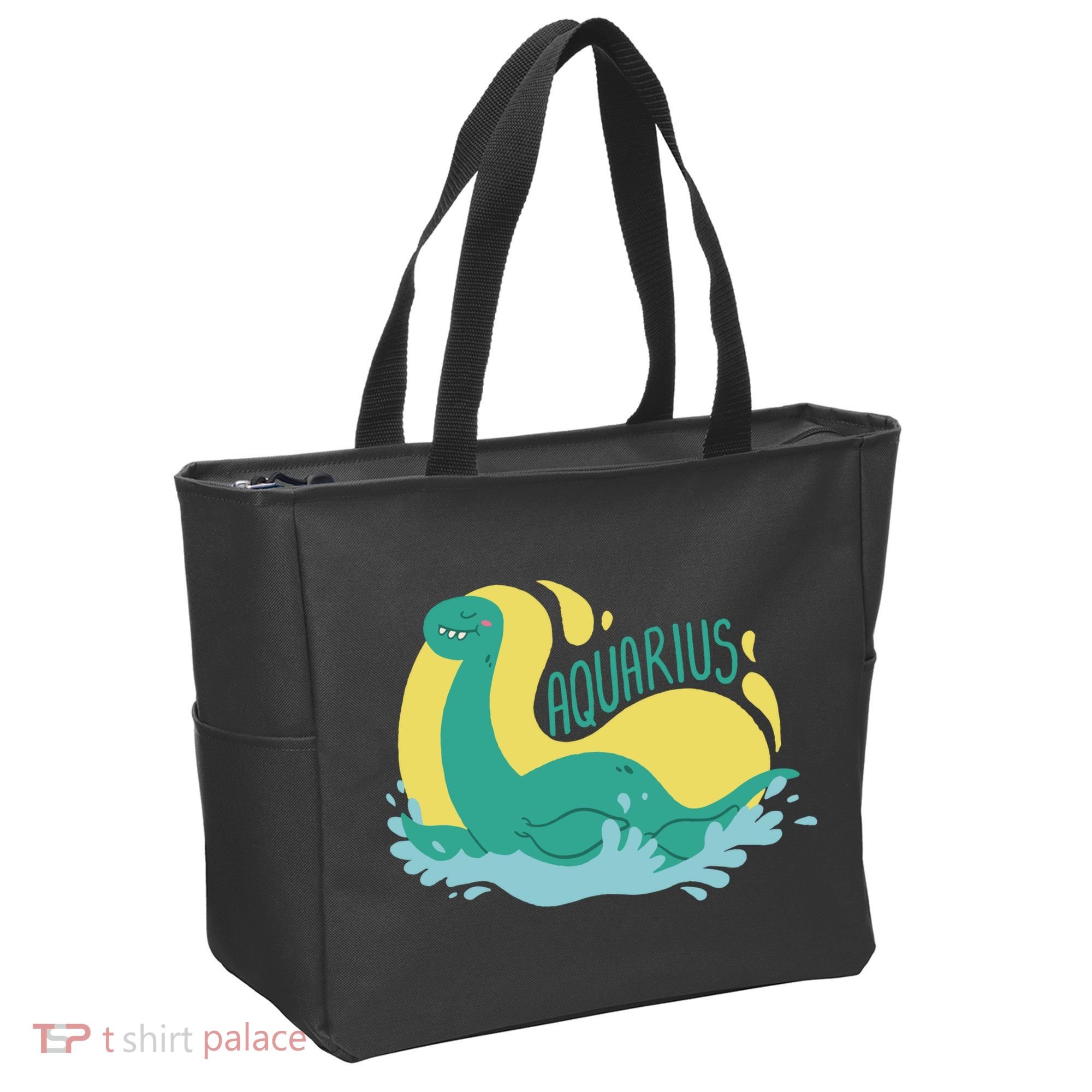 Aquarius Dinosaur Tote Bag