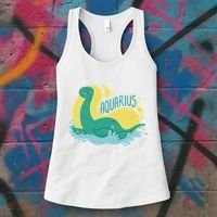 Aquarius Dinosaur Women's Tank Top thumb 3