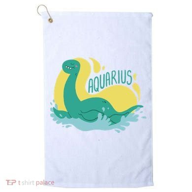 Aquarius Dinosaur Golf Towel