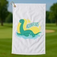 Aquarius Dinosaur Golf Towel thumb 1