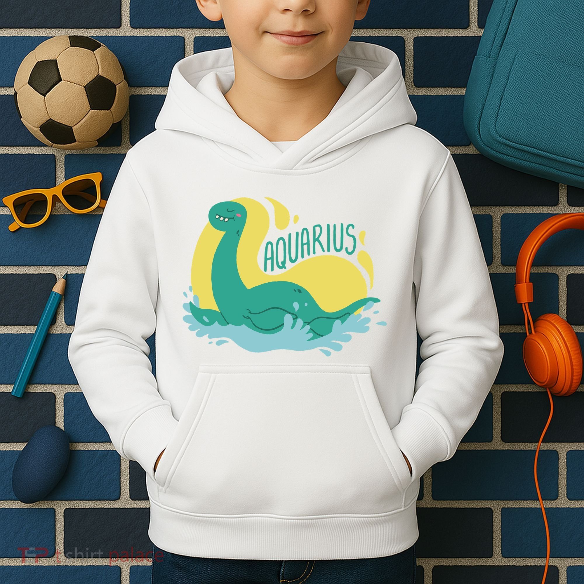 Aquarius Dinosaur Kids Hoodie