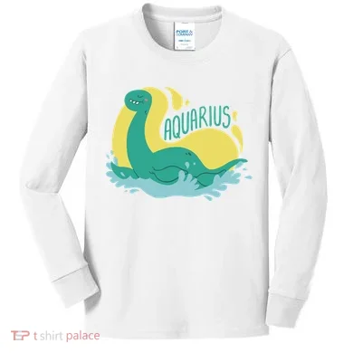 Aquarius Dinosaur Kids Long Sleeve Shirt