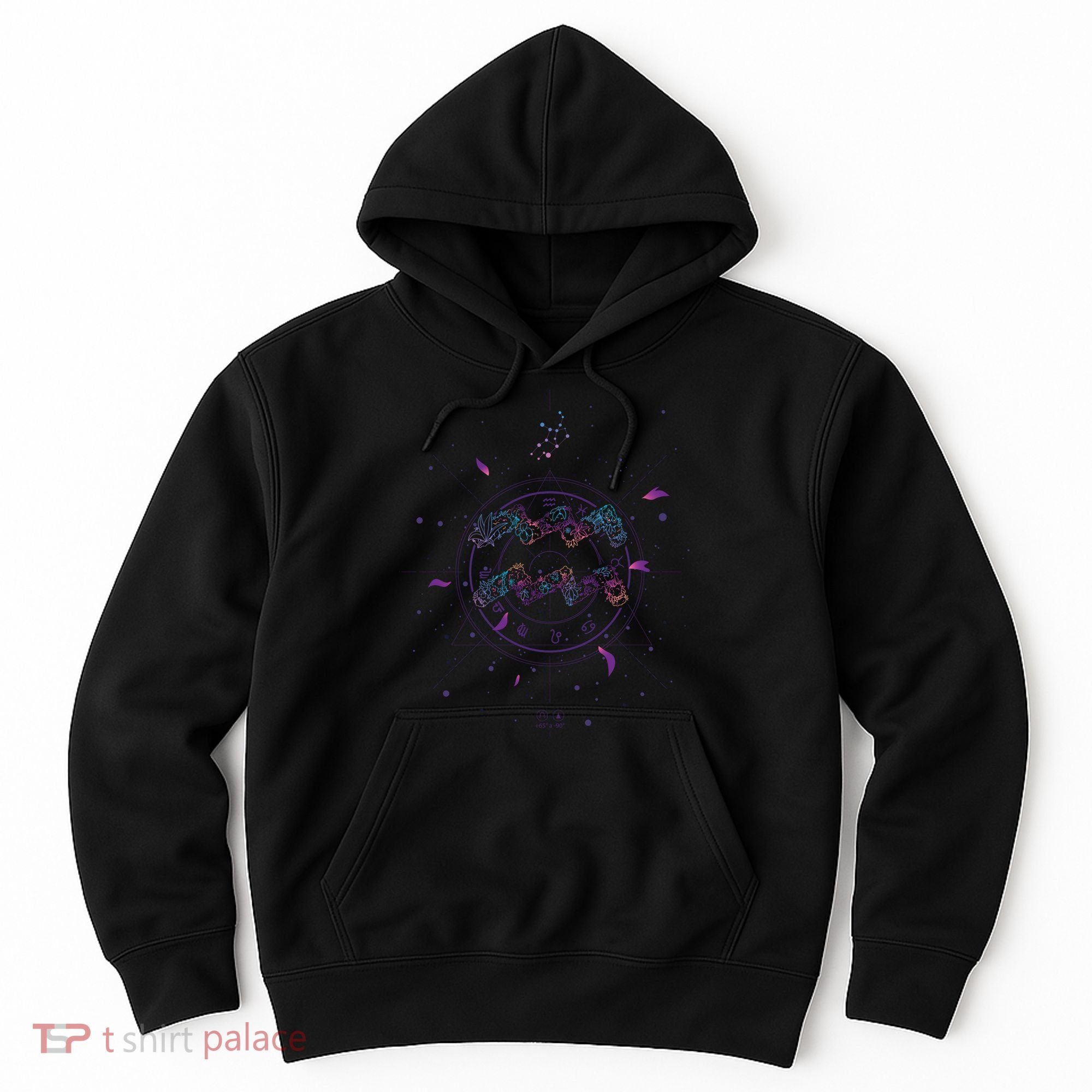 Aquarius Floral Zodiac Hoodie