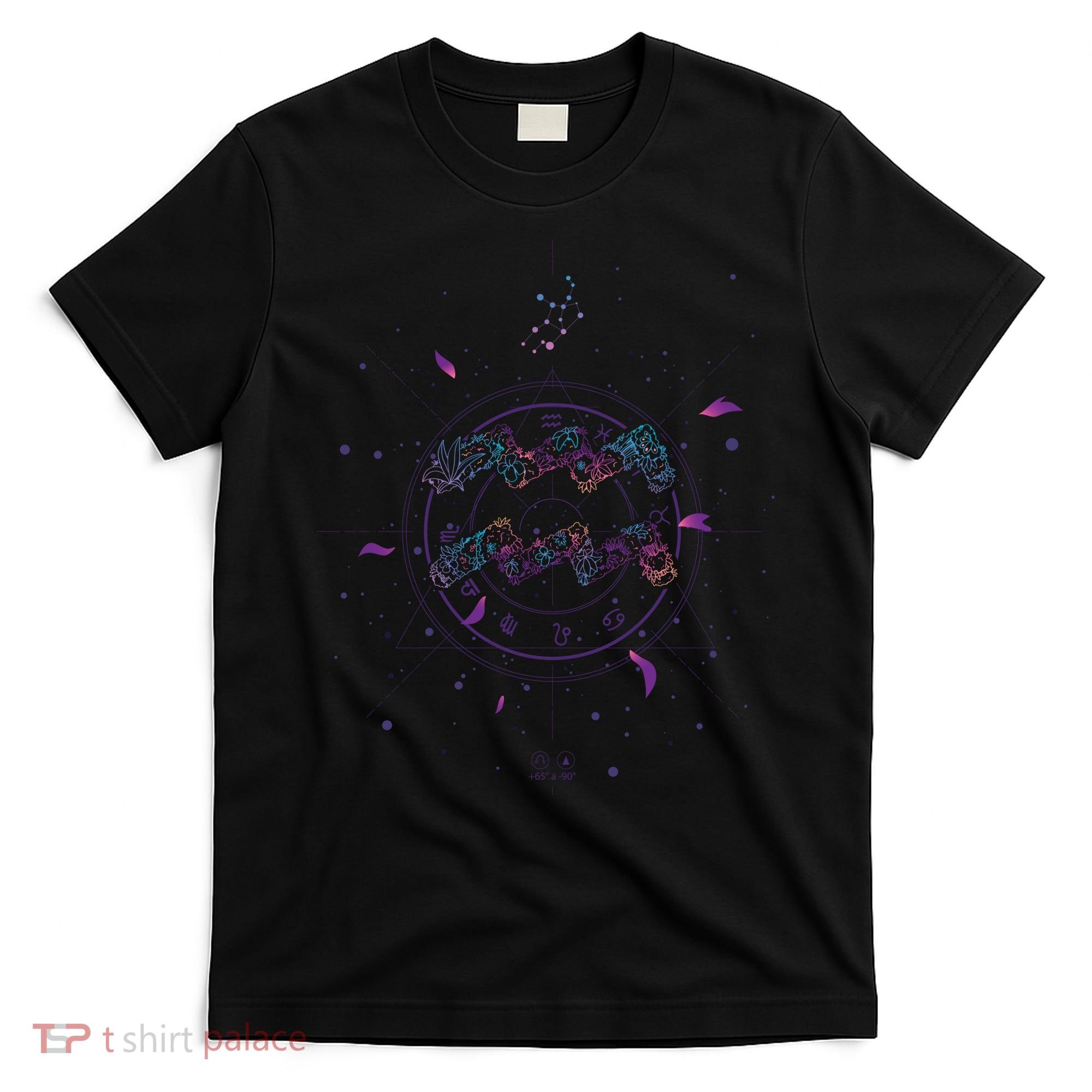 Aquarius Floral Zodiac T-Shirt