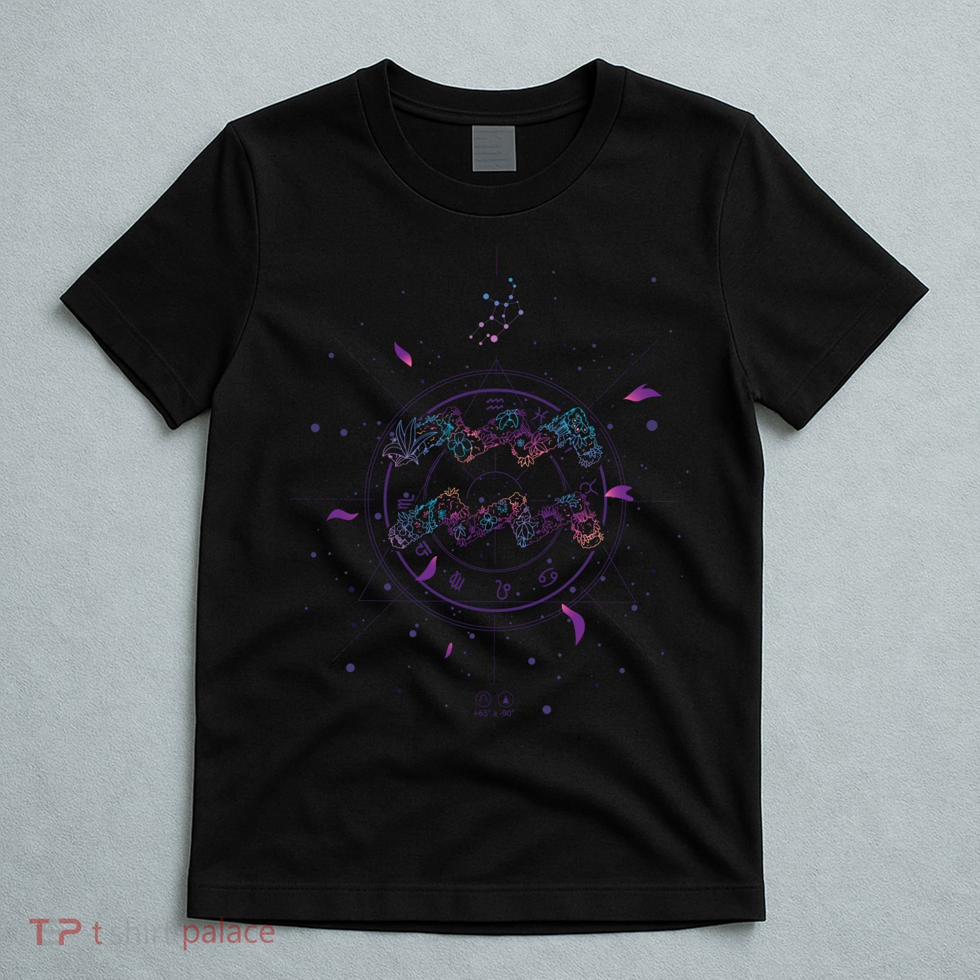 Aquarius Floral Zodiac T-Shirt