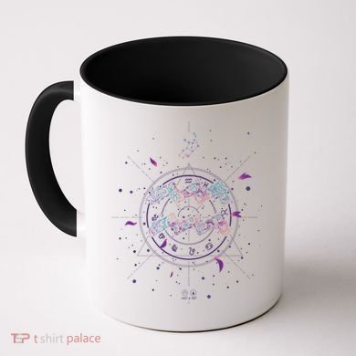 Aquarius Floral Zodiac Coffee Mug