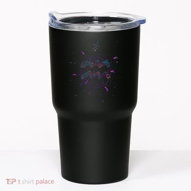 Aquarius Floral Zodiac Tumbler