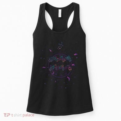 Aquarius Floral Zodiac Women's Tank Top