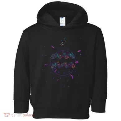 Aquarius Floral Zodiac Toddler Hoodie