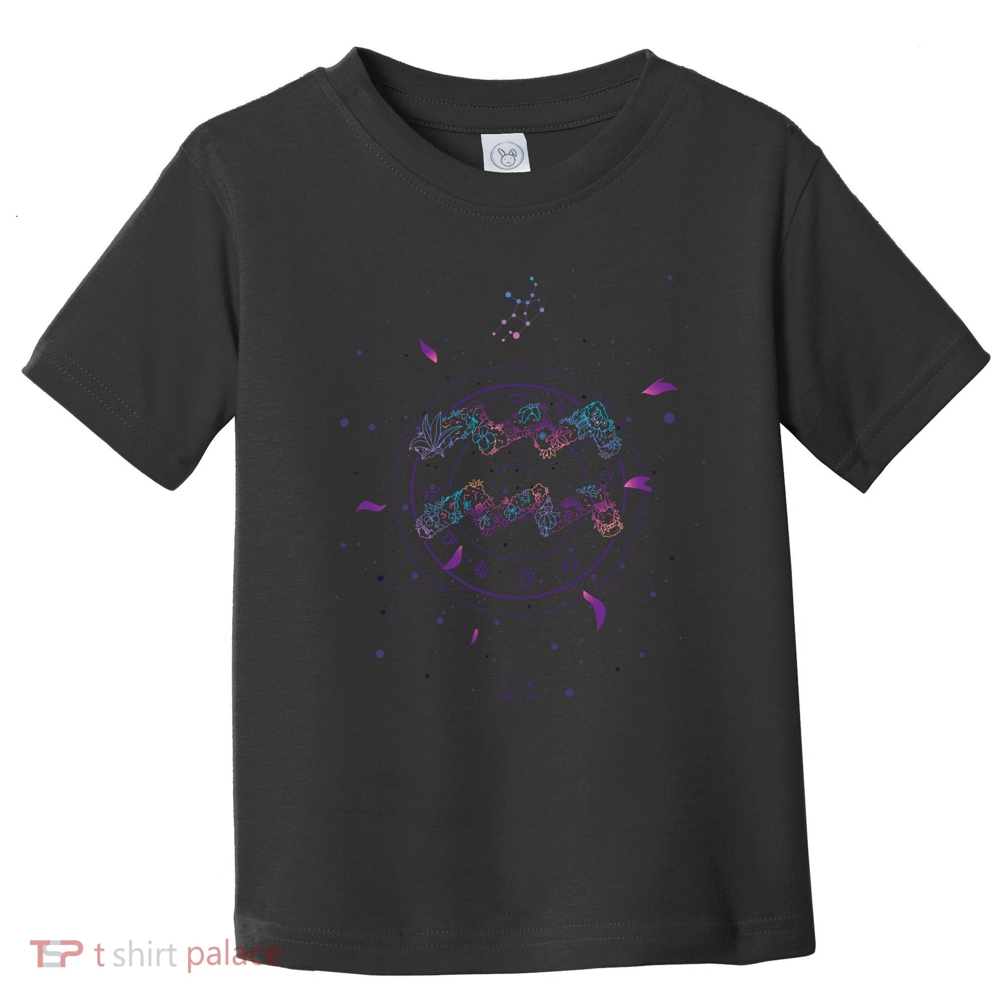 Aquarius Floral Zodiac Toddler T-Shirt